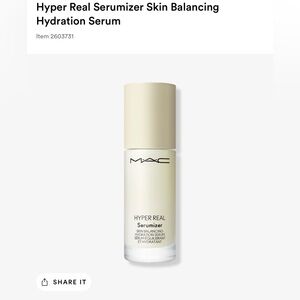 MAC cosmetics Hyper Real Serumizer Skin Balancing Hydration Serum